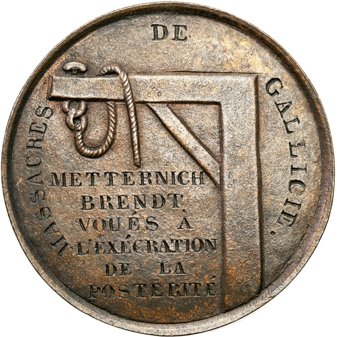 Polska. Medal 1846 Rzeź Galicji
